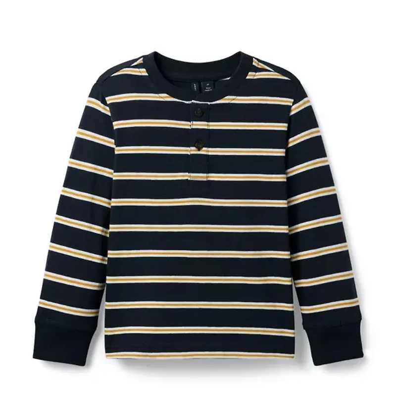 Striped Henley Tee