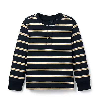 Striped Henley Tee