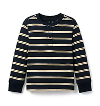 Striped Henley Tee