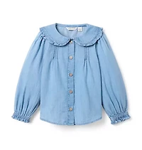 The Chambray Collared Top