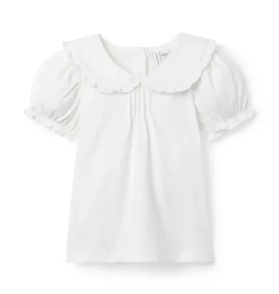 The Puff Sleeve Collared Top