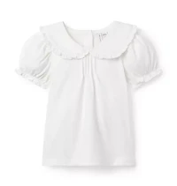 The Puff Sleeve Collared Top
