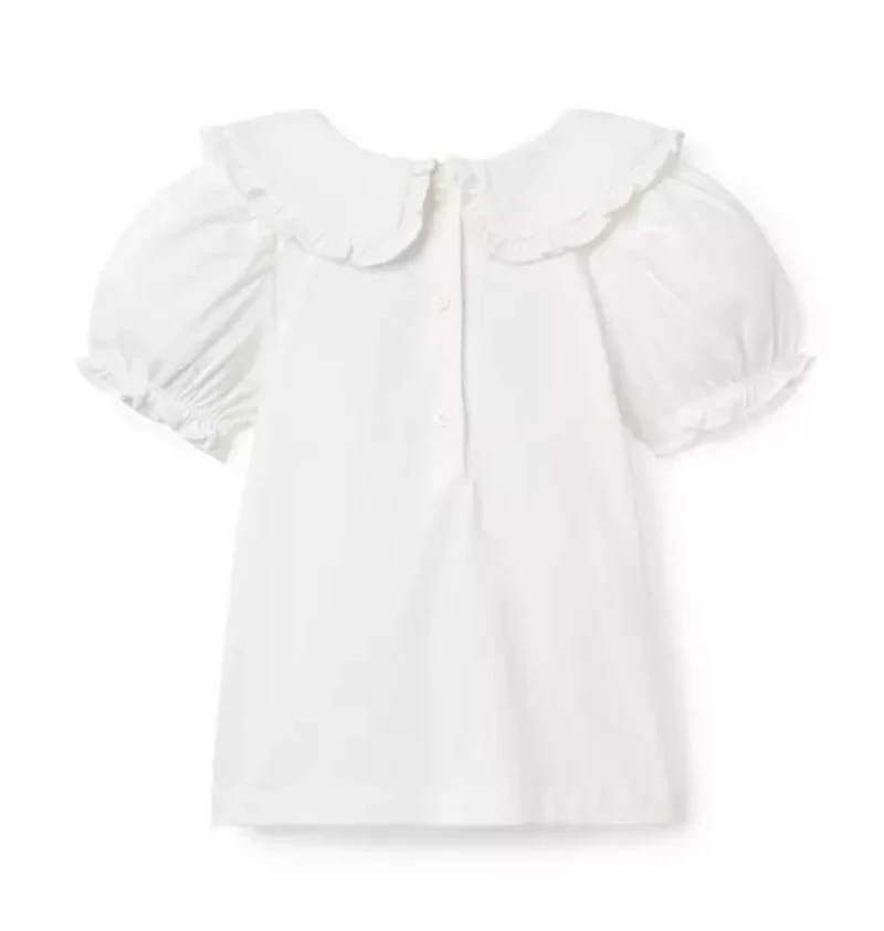 The Puff Sleeve Collared Top