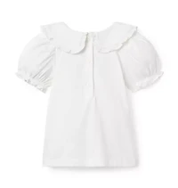 The Puff Sleeve Collared Top