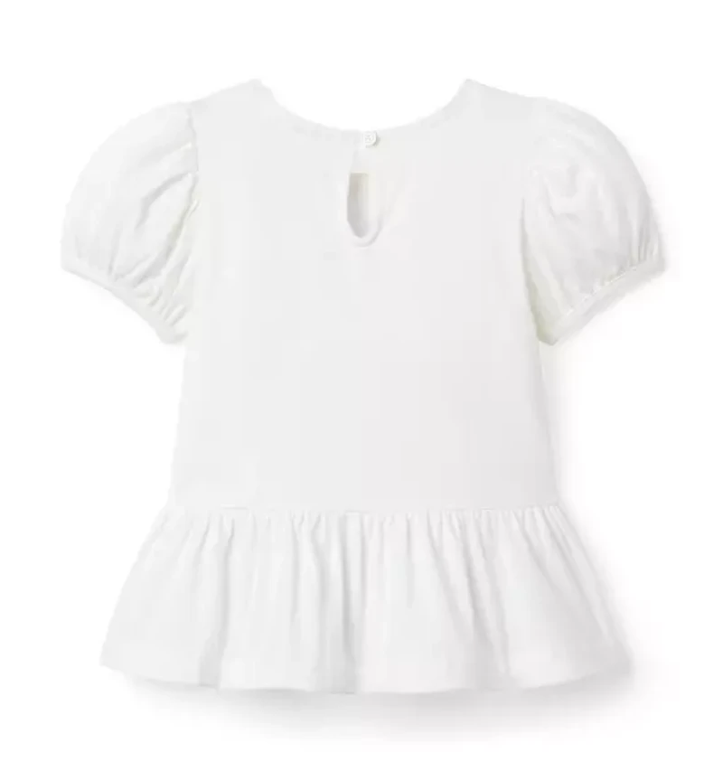 The Peplum Bow Top