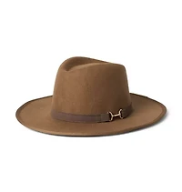Wide-Brim Bridle Bit Felt Hat