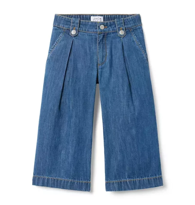 The Chambray Wide Leg Pant
