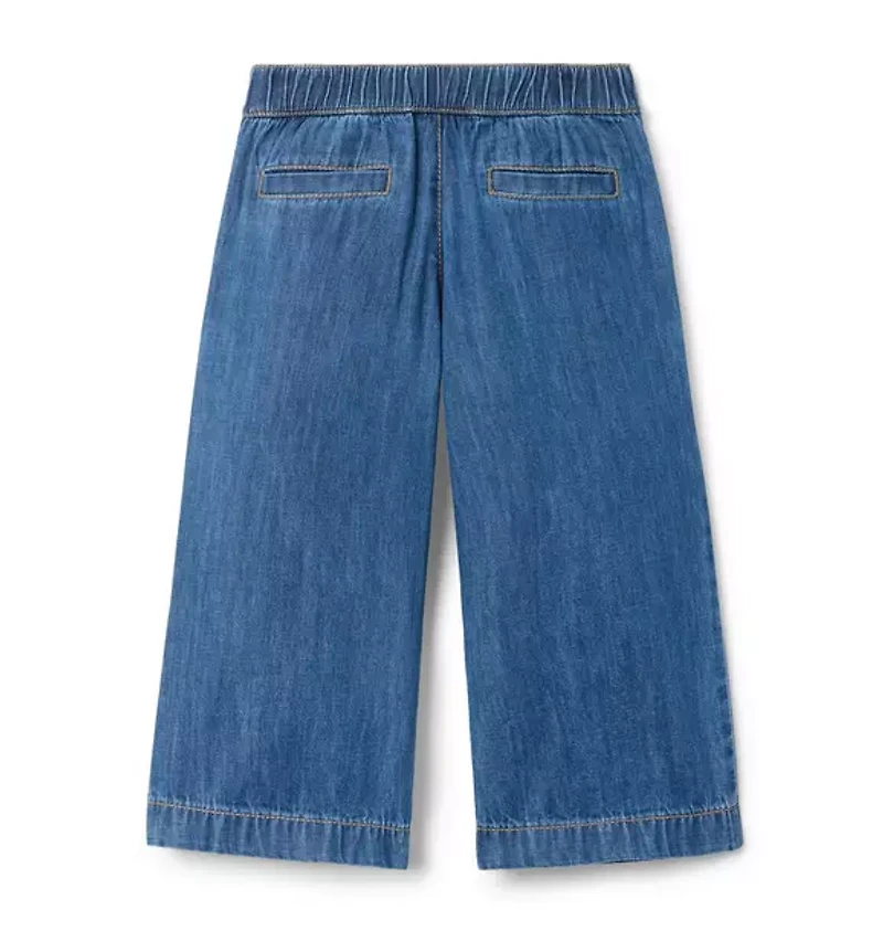 The Chambray Wide Leg Pant