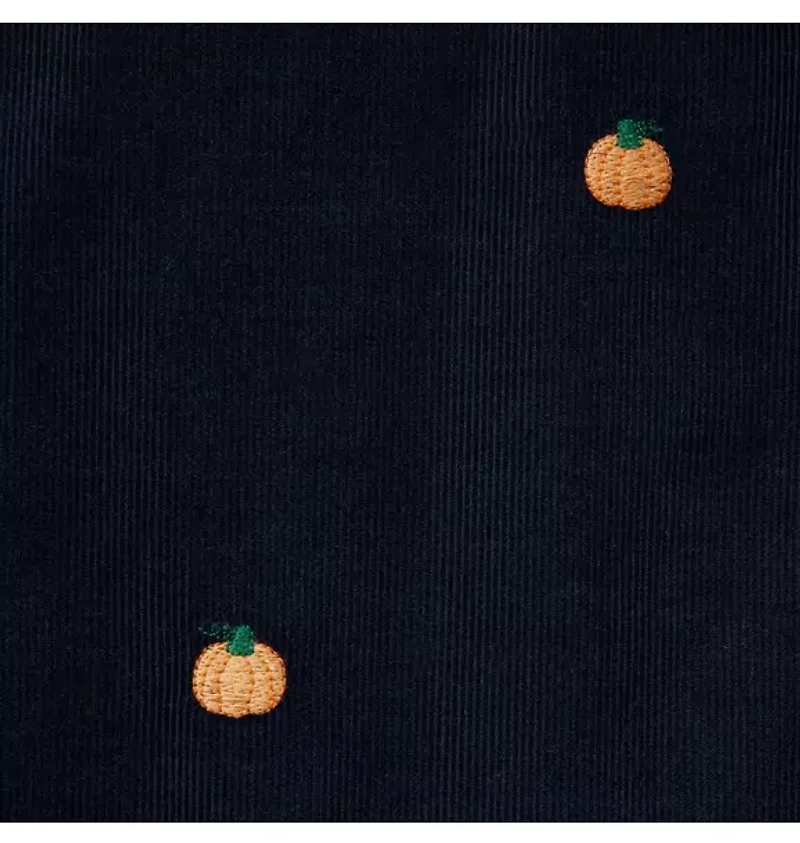 Baby Embroidered Pumpkin Corduroy Overall