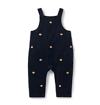 Baby Embroidered Pumpkin Corduroy Overall