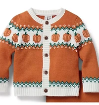 Baby Pumpkin Fair Isle Matching Set