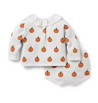 Baby Pumpkin Matching Sweater Set