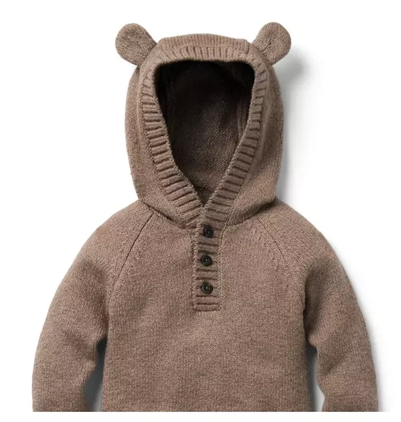 Baby Bear Ear Hooded One-Piece