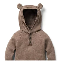 Baby Bear Ear Hooded One-Piece
