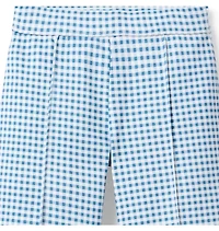 Wide Leg Gingham Ponte Pant