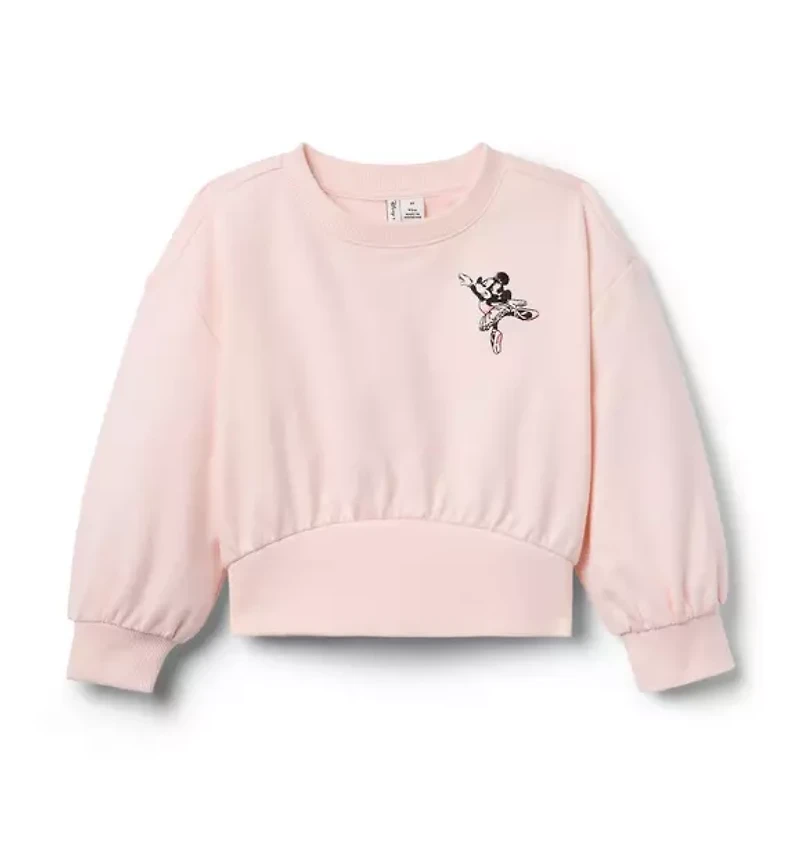 Disney Minnie Mouse Embroidered Ballet Sweatshirt