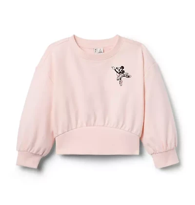 Disney Minnie Mouse Embroidered Ballet Sweatshirt