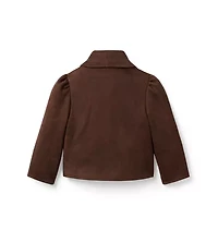 The Sueded Puff Sleeve Jacket