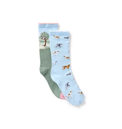 Dog Friends Sock 2-Pack