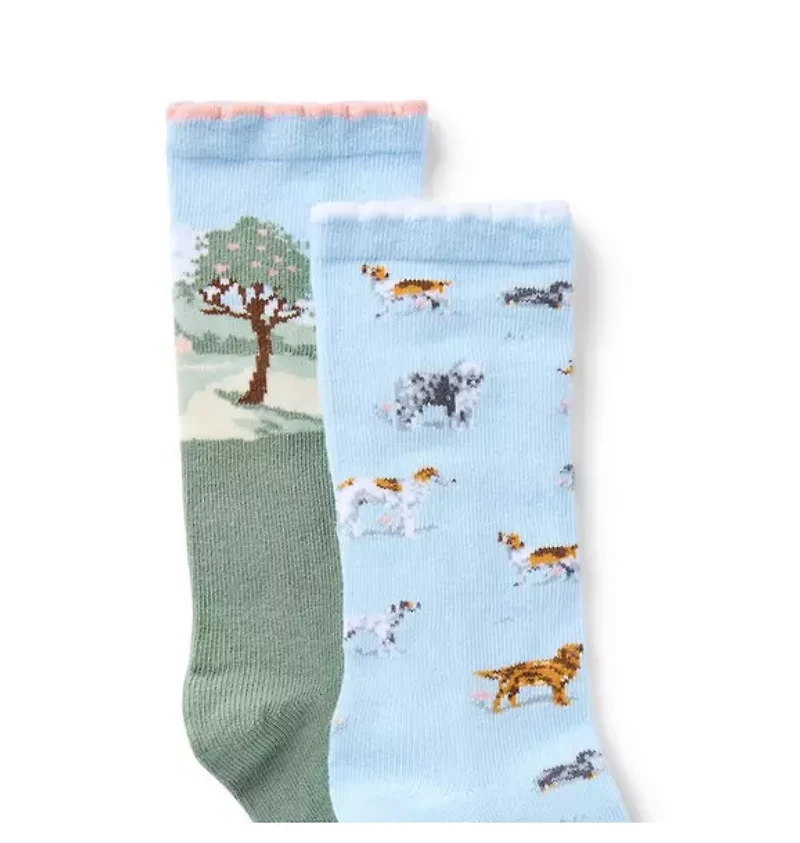 Dog Friends Sock 2-Pack
