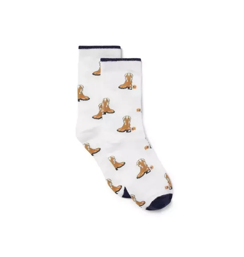 Cowboy Boot Sock