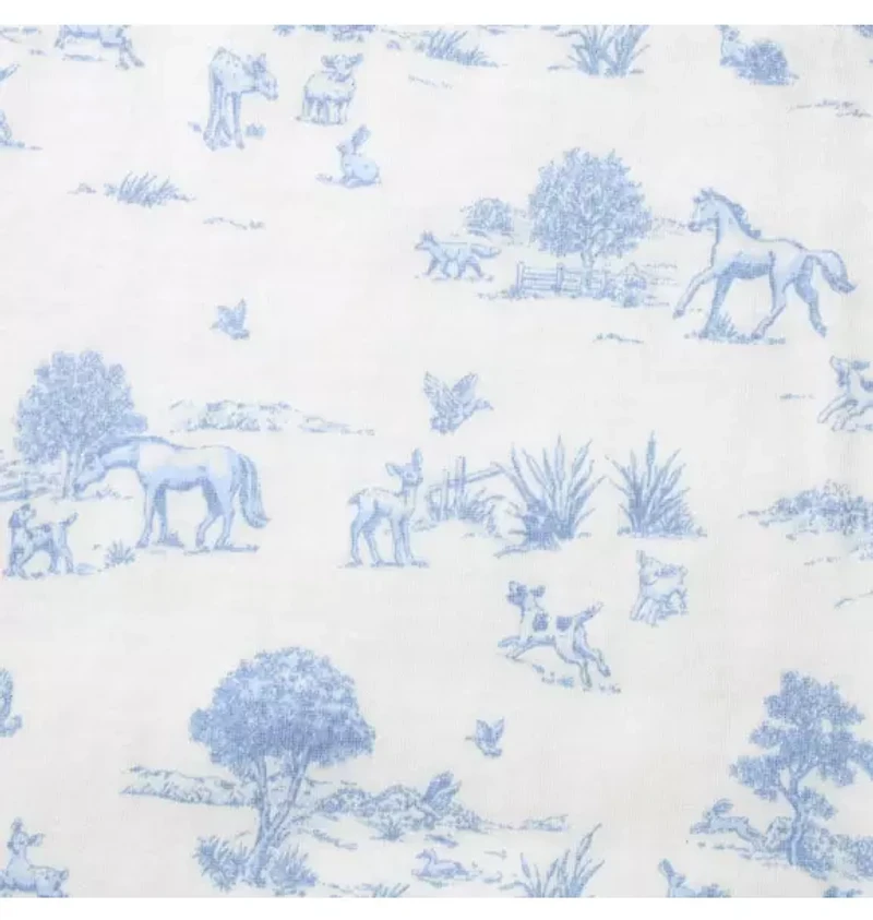Baby Meadow Toile Blanket