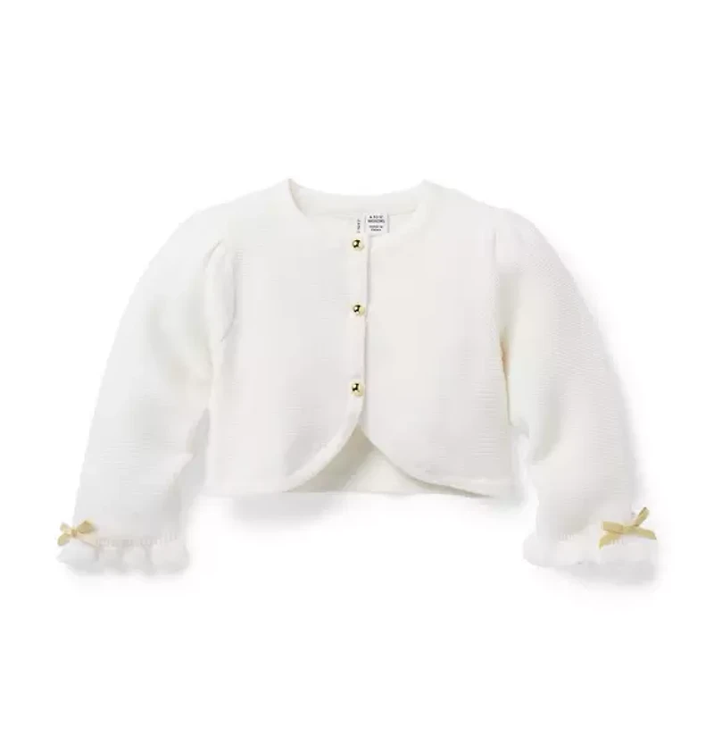 Baby Bow Cropped Cardigan