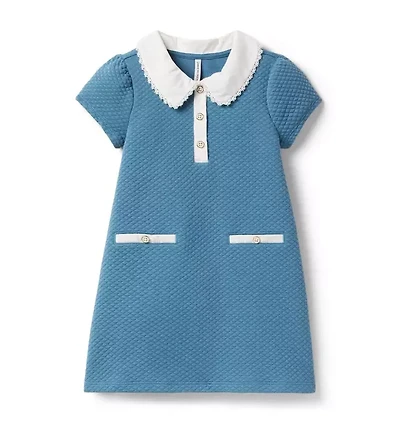 Quilted Collared Dress