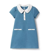 Quilted Collared Dress