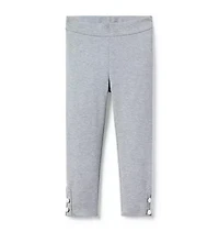 Pearl Button Cuff Ponte Pant