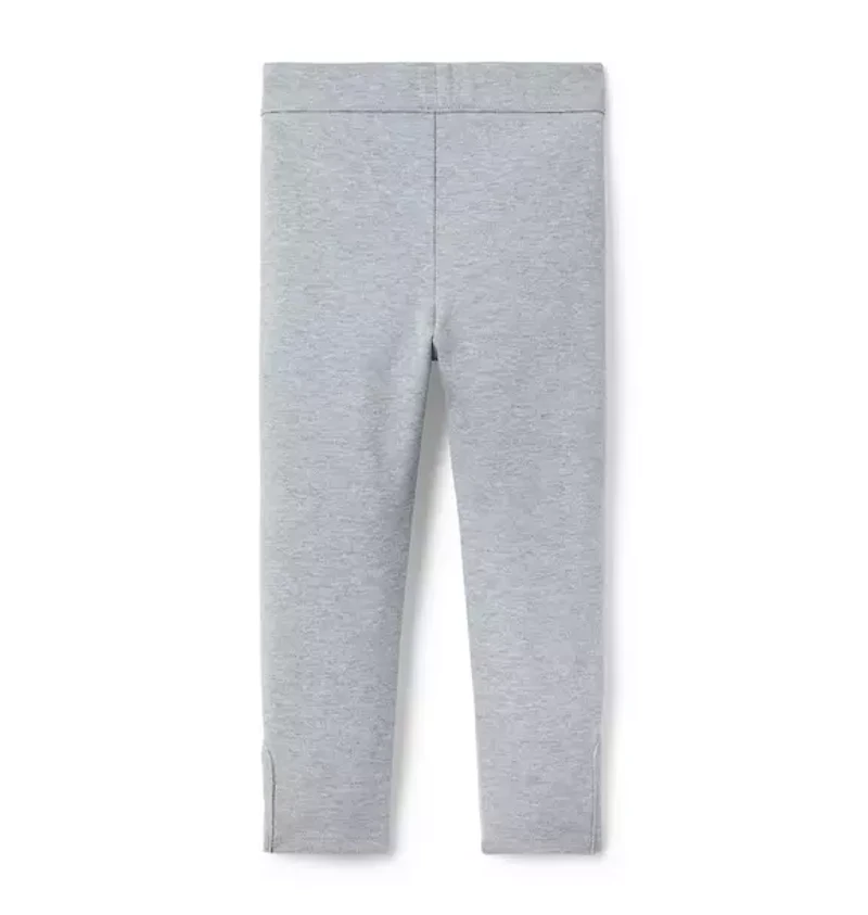 Pearl Button Cuff Ponte Pant