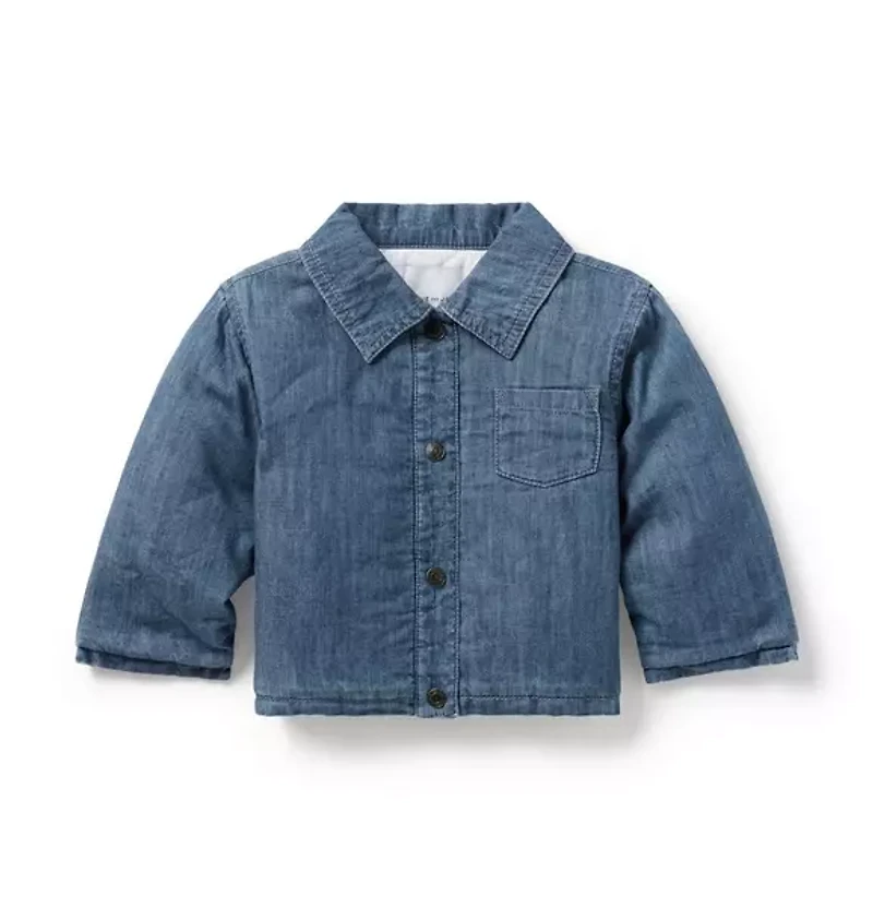 Baby Chambray Puffer Jacket