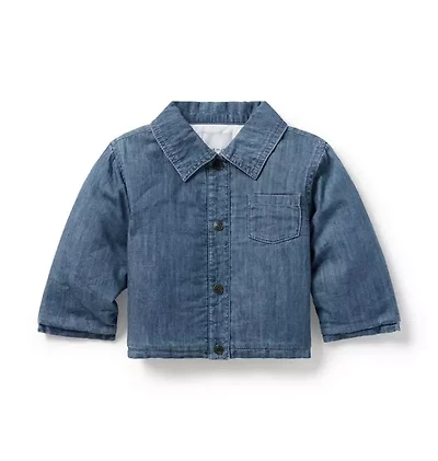 Baby Chambray Puffer Jacket