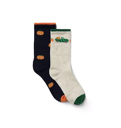 Pumpkin Sock 2-Pack