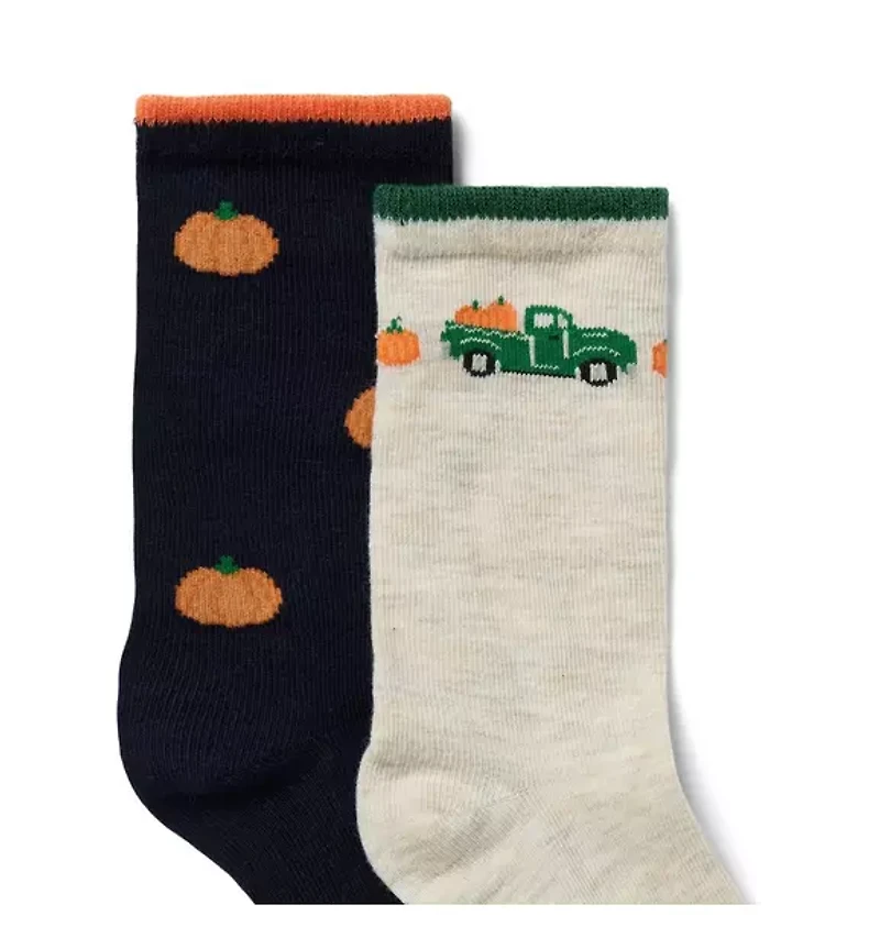 Pumpkin Sock 2-Pack