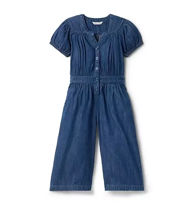 The Denim Wide Leg Jumpsuit
