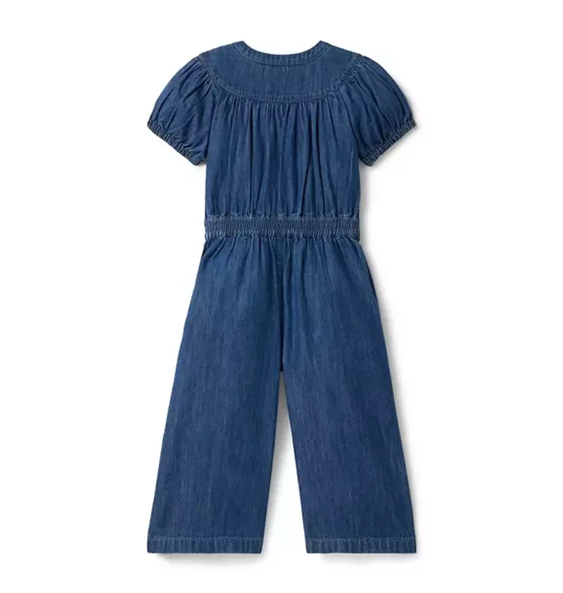 The Denim Wide Leg Jumpsuit