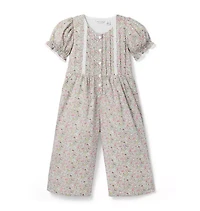Ditsy Floral Pintuck Jumpsuit
