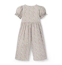 Ditsy Floral Pintuck Jumpsuit