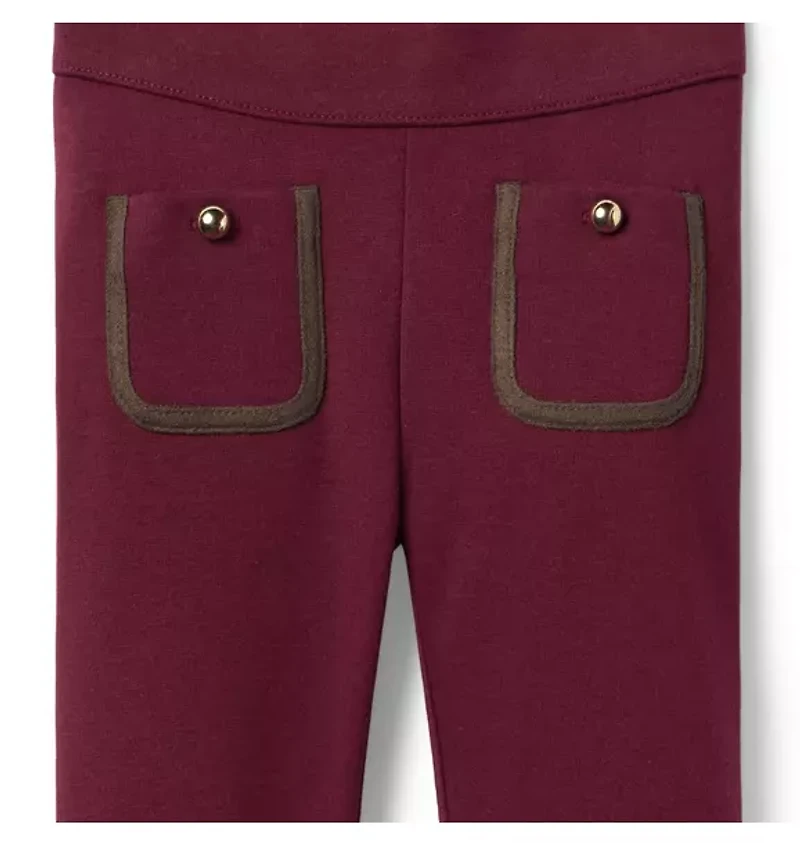 Patch Pocket Ponte Pant