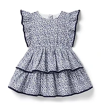 Ditsy Floral Tiered Ruffle Dress