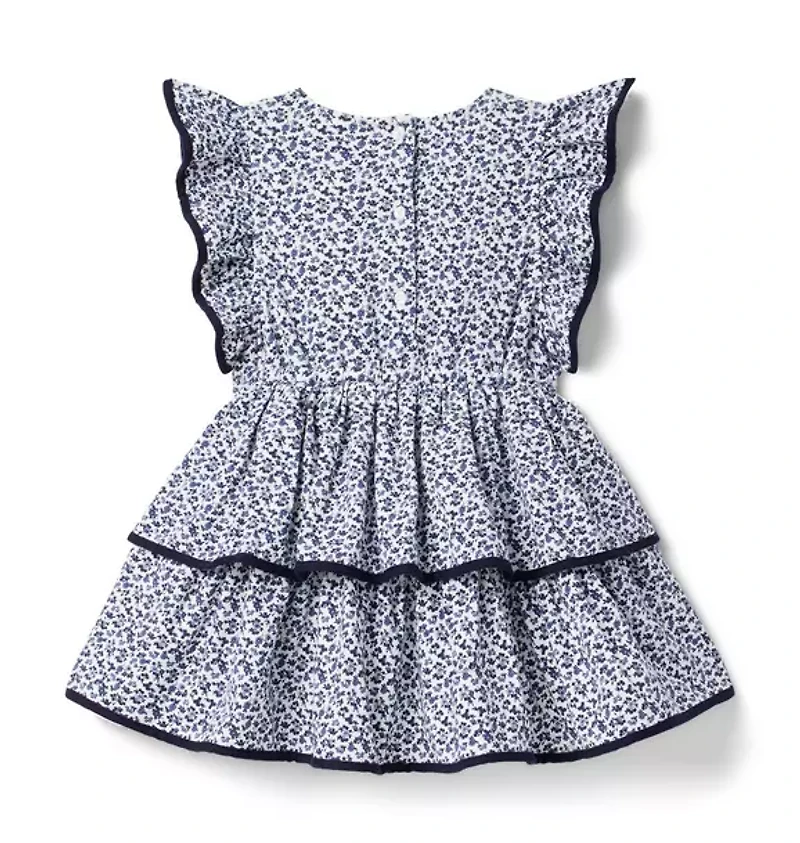 Ditsy Floral Tiered Ruffle Dress