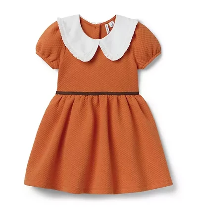 Quilted Collared Dress