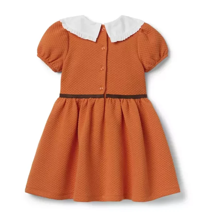 Quilted Collared Dress
