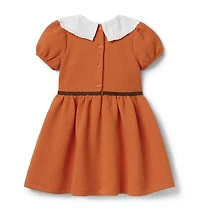 Quilted Collared Dress