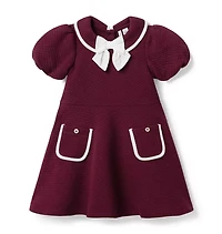 Quilted Puff Sleeve Dress