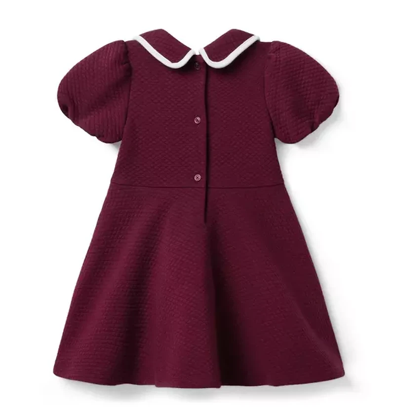 Quilted Puff Sleeve Dress