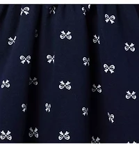 Bow Jacquard Dress