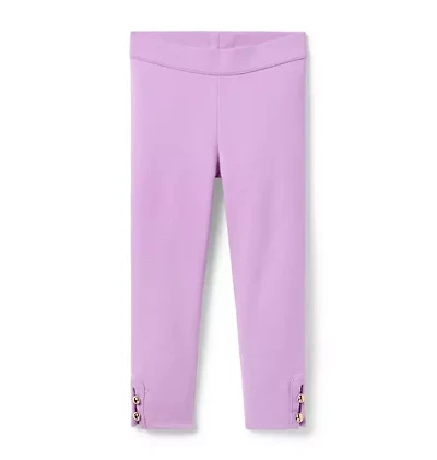 Button Cuff Ponte Pant