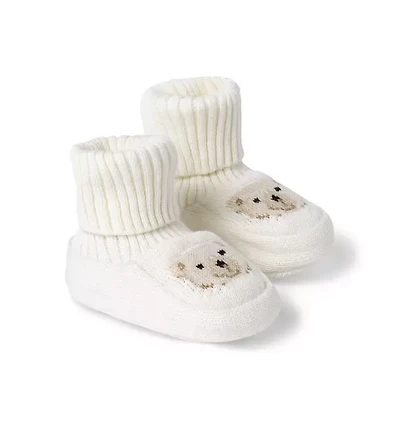 Baby Bear Sweater Bootie